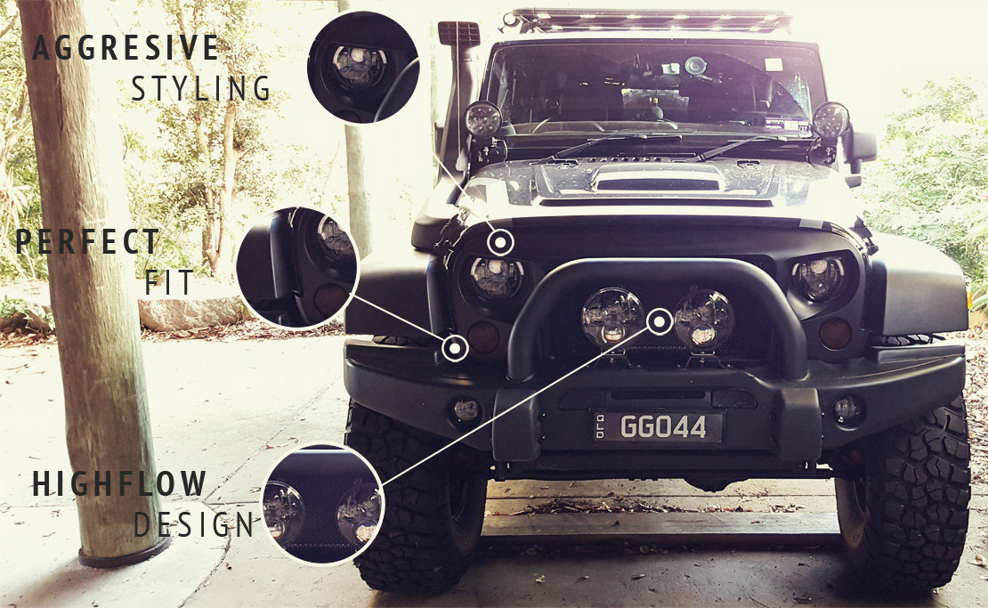 Angry Grille for Jeep Wrangler JK
