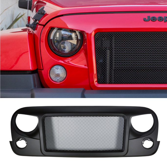 Angry Grille Jeep Wrangler JK - High Flow - Mad Jeeps Shop Aftermarket Parts  and Mods