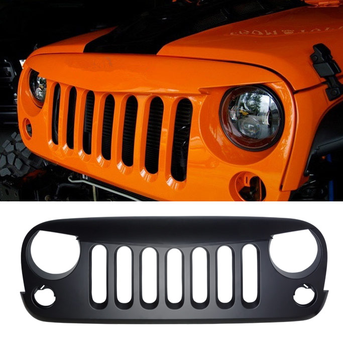 Angry Grill / Grille Jeep Wrangler JK Seven Slot - Mad Jeeps Shop  Aftermarket Parts and Mods